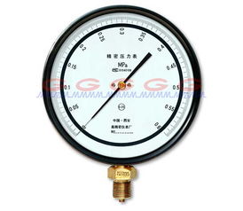 0.25級 0.6mpa精密壓力表照片 西安高精密儀表廠產(chǎn)品